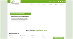 Desktop Screenshot of gewobag-hofgeismar.de
